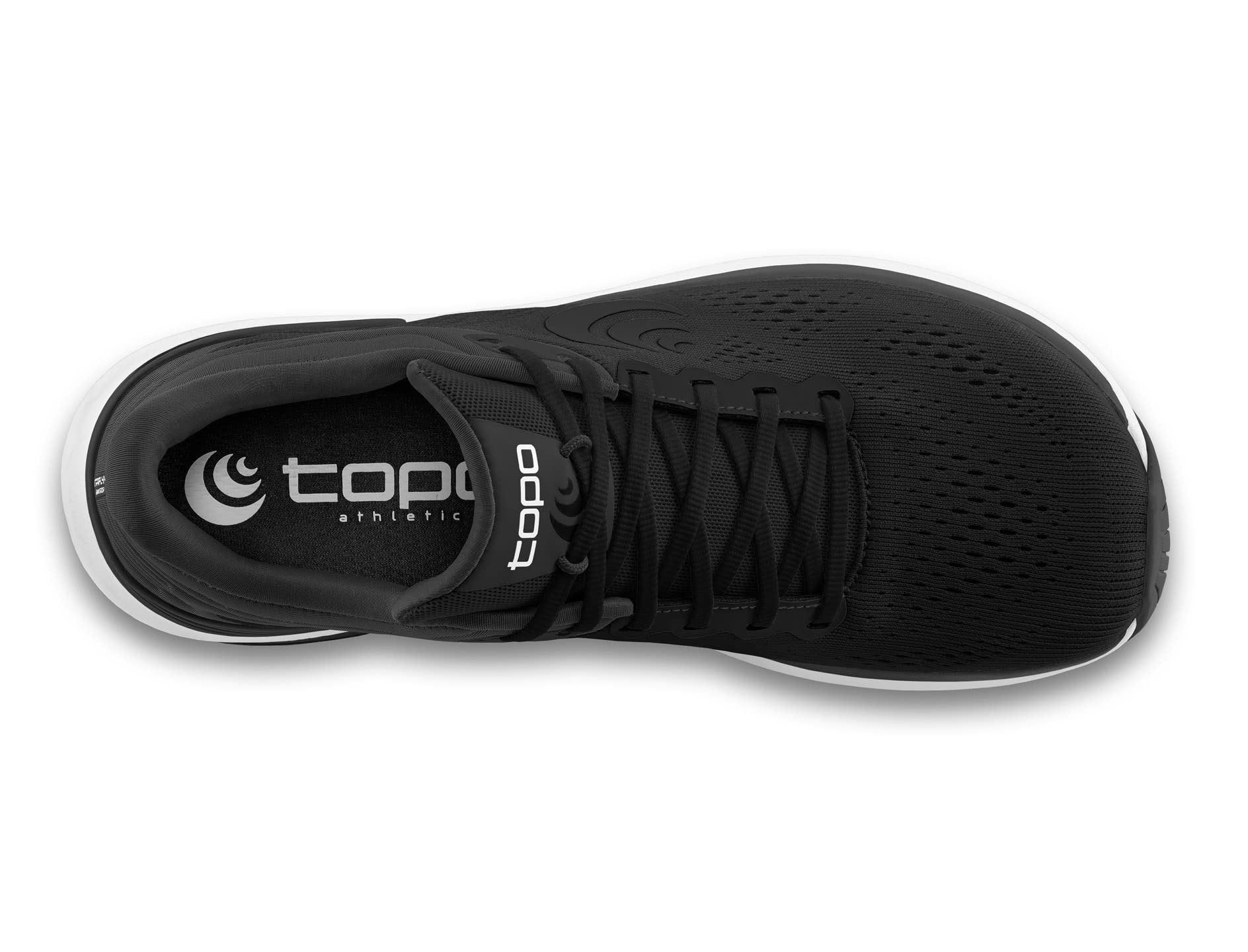 Topo Athletic Women's Ultrafly 4 Comfortable Lightweight 5MM Drop Road Running Shoes, Athletic Shoes for Road Running, Black/White, Size 9