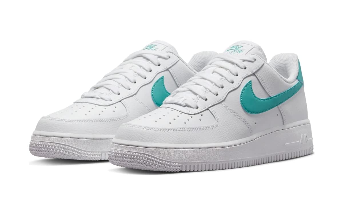 Nike Womens WMNS Air Force 1 Low DD8959 101 White/Washed Teal - Size 7.5W