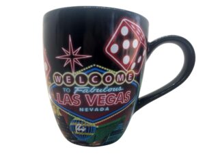 welcome to fabulous las vegas sign - las vegas strip large 16 oz coffee mug (neon sign - las vegas strip)