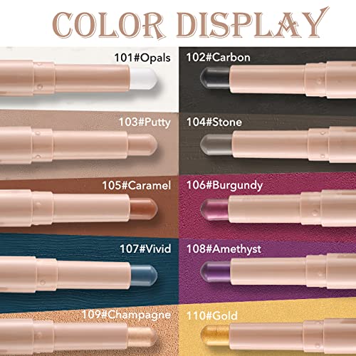 YXKJMN Putty Eyeshadow Stick Makeup Matte Cream Eyeshadow Crayon Highlighting Stick Cream Concealer Eyeshadow Pencil Concealer on Lower Lids(Putty)