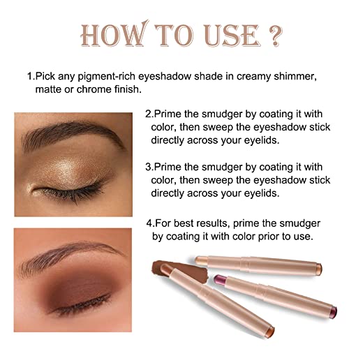 YXKJMN Putty Eyeshadow Stick Makeup Matte Cream Eyeshadow Crayon Highlighting Stick Cream Concealer Eyeshadow Pencil Concealer on Lower Lids(Putty)