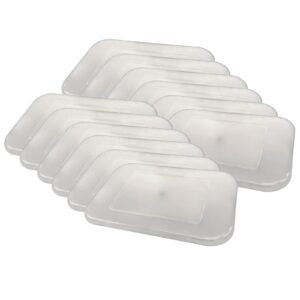 teacher created resources clear plastic storage bin lid - small, pack of 12