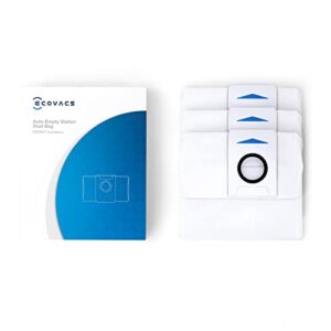 ecovacs disposable dust bag for deebot t20 omni, x1 omni and t10 omni robot vacuum and mop cleaner ( packaging may vary )