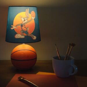 Space Jam 2: A New Legacy Tune Squad Basketball 3D Desk Lamp, Bugs Bunny Mood Light | Home Decor Accessories And Room Essentials | Official Looney Tunes Collectible | 14 Inches Tall