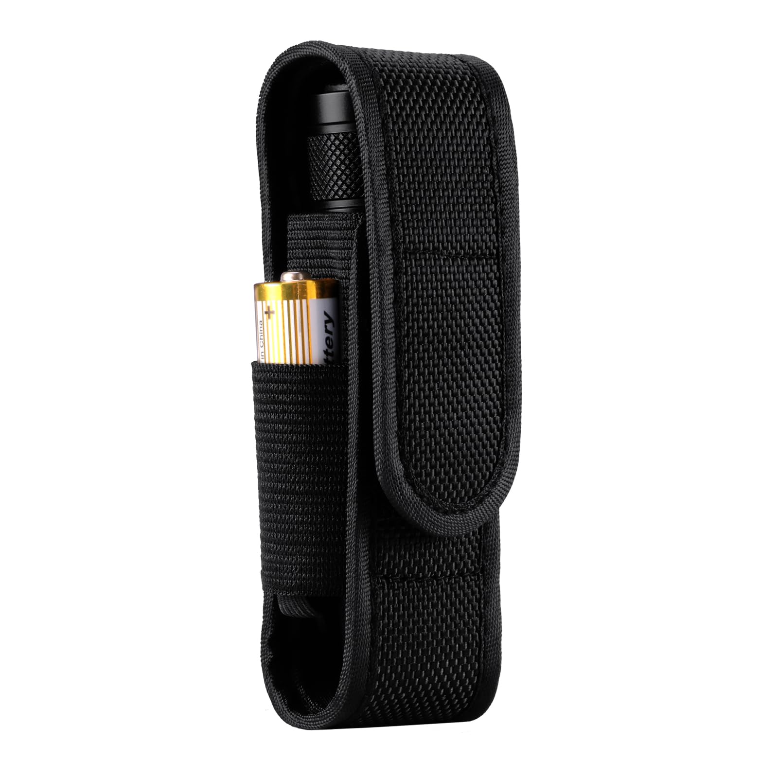 Flashlight Holster T410 Tactical Flashlight Holster Suitable for flashlights with a Length of 3.9 "-4.3" or a Diameter of 25mm, to a Length of 110 mm. Adjustable Thick and Durable Flashlight Pouch…