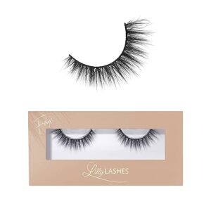 Lilly Lashes Everyday Bare It All Faux Mink Lashes False Eyelashes Natural Look Faux Cat Eye Lashes Mink Fake Eyelashes To Be Worn With Eye Glasses Natural lashes 13 mm Reusable Up to 20 Times