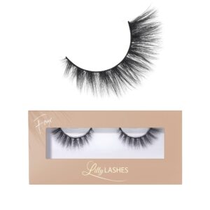 lilly lashes everyday naturale faux mink lashes false eyelashes natural look wispy lashes cat eye lashes short lashes flare style strip lashes natural lashes 13 mm reusable up to 20 times