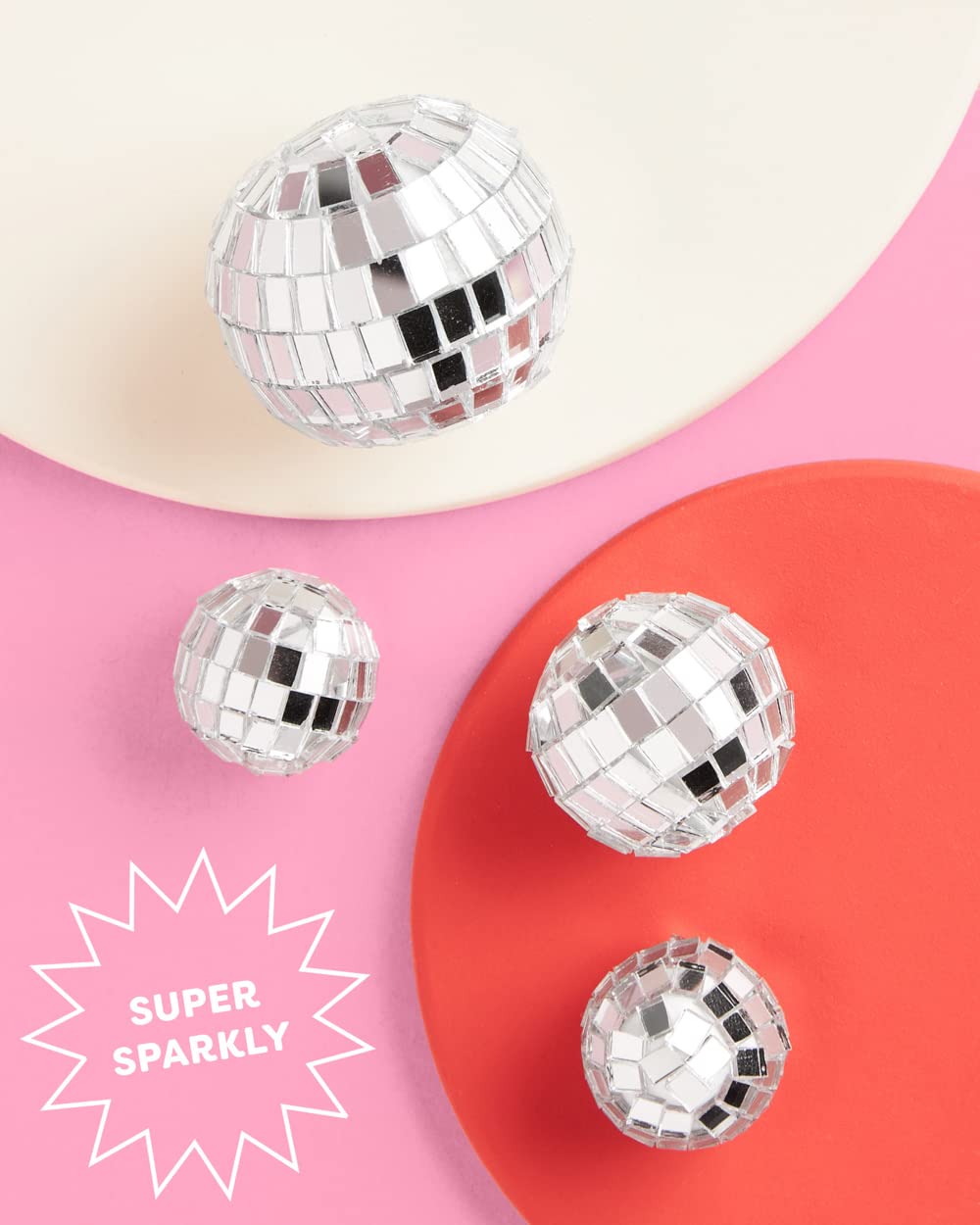 xo, Fetti Disco Ball Cake Topper - 4 Pieces | Birthday Supplies, Bday Cake Decoration, Last Disco Bachelorette Party