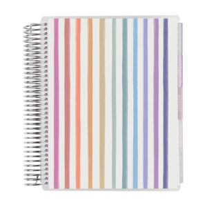 7" x 9" Platinum Spiral Coiled Life Planner (July 2023 - June 2024) - Colorblends Classic Cover + Inspire Interior Pages. Hourly Weekly & Monthly Agenda by Erin Condren