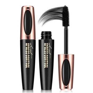 Secret Xpress Control 4D Silk Fiber Lash Mascara, Lengthening and Thick, Long Lasting, Waterproof & Smudge-Proof, All Day Exquisitely Full, Long, Thick, Smudge-Proof Eyelashes (2 Pack)