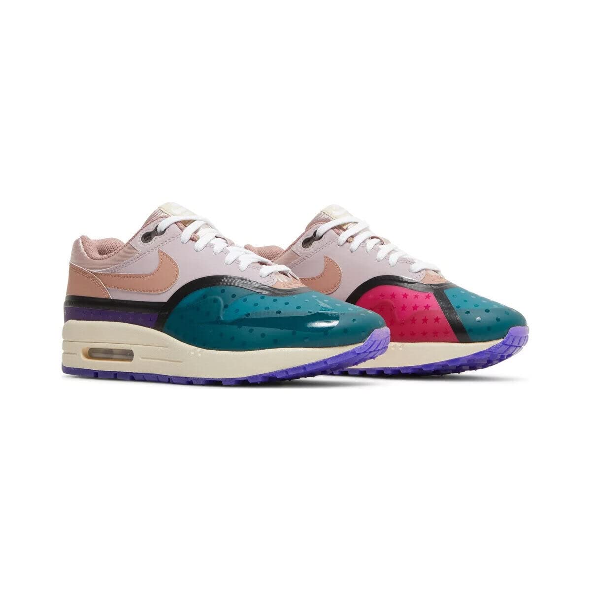 Nike Womens Air Max 1 (W) DV2301 501 Plum Fog Fossil Rose - Size 7W