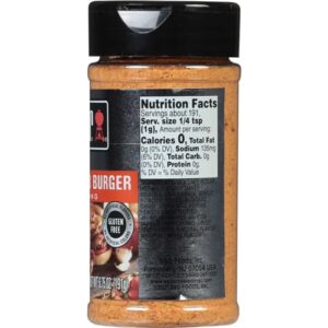 Weber Flavor Bomb Burger Seasoning, 6.75 Ounce Shaker