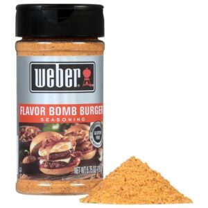 Weber Flavor Bomb Burger Seasoning, 6.75 Ounce Shaker