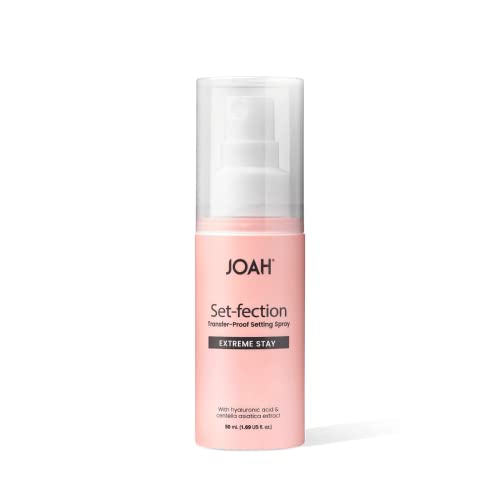 JOAH Set-Fection Transfer Proof Extreme Stay Setting Spray, Infused with hyaluronic acid and centella asiatica, Net Wt. 50 ml (1.69 fl.oz..)