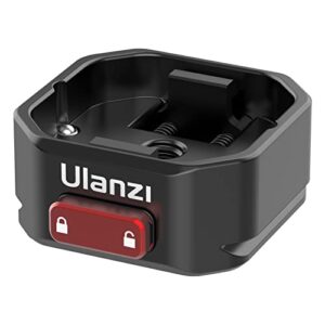 ULANZI Claw Quick Release Base Mount Upgraded Version Tripod QR Camera Mount Adapter Suitable for Tripod（Only Base Mount）