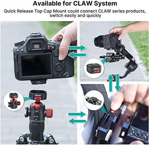 ULANZI Claw Quick Release Base Mount Upgraded Version Tripod QR Camera Mount Adapter Suitable for Tripod（Only Base Mount）