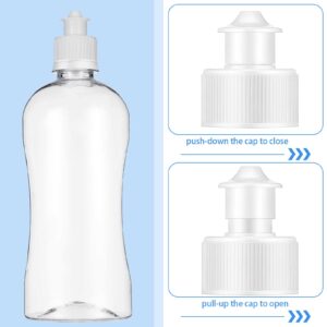 20 Pack Push Pull Caps for Bottles 28 mm Plastic Water Bottle Cap Bottle Sports Cap Water Bottle Replacement Tops Sport Bottle Lid Replacement Caps, White