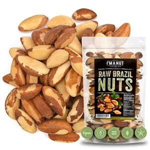 raw brazil nuts 16 oz (1 lb) | distinct and superior to organic | no ppo | non gmo | batch tested gluten & peanut free | vegan and keto friendly | fresh and reasealable bag