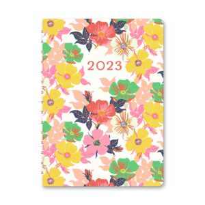 orange circle studio on-time 2022-2023 weekly planner - 17-month calendar with weekly & monthly views - goal lists & budget tracker - be kind