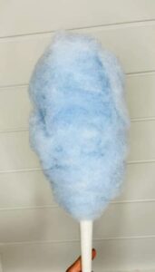 faux cotton candy tiered tray holiday decoration/ornament (blue)