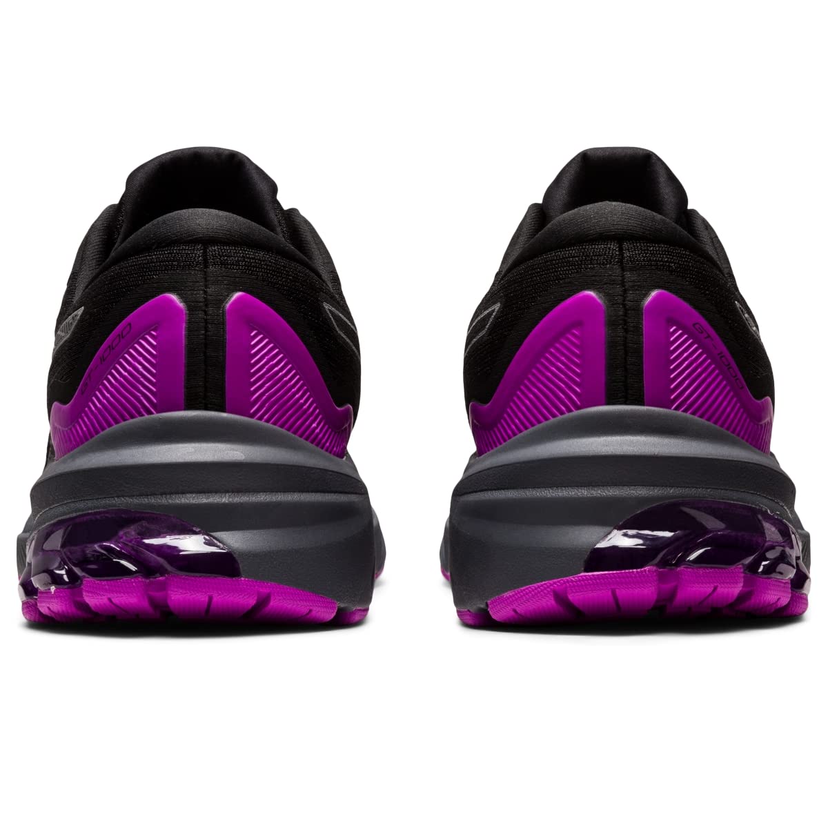 ASICS Women's GT-1000 11 LITE-Show Running Shoes, 9, Black/Orchid
