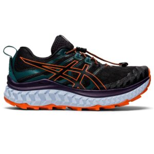 ASICS Women's Trabuco Max Running Shoes, 7.5, Black/NOVA Orange