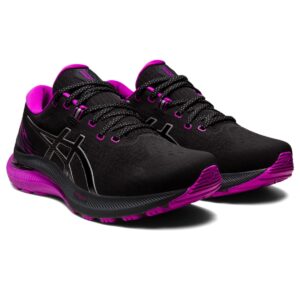 ASICS Women's Gel-Kayano 29 LITE-Show Running Shoes, 8.5, Black/Orchid