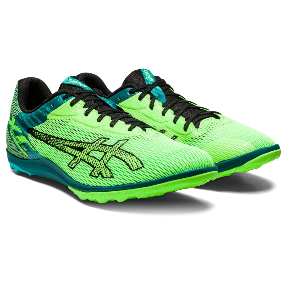 ASICS Unisex Resurgence XC Cross Country, 9.5, Green Gecko/Black