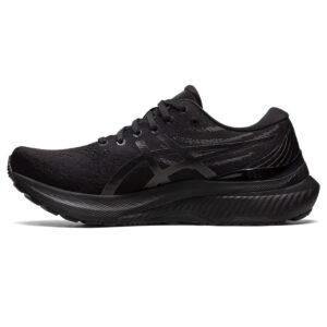 asics women's gel-kayano 29 running shoes, 8.5, black/black