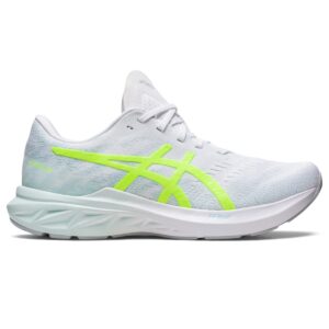 ASICS Women's DYNABLAST 3 Running Shoes, 8.5, White/Safety Yellow