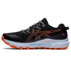 asics women's gel-trabuco 10 running shoes, 12, black/nova orange