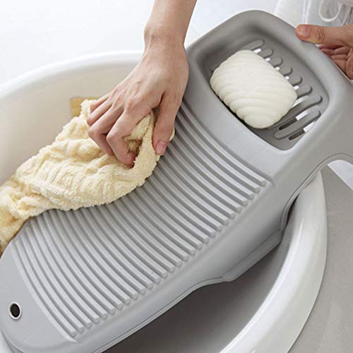 Angoily Wash Board for Hand Washing Cloths Wash Boards-old Fashioned Manual Mini Washboard Shovel Washing Board Hand Wash Clothes Tool Portable Washer Machine Child Cleaning Board Non-slip