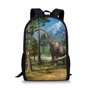 nakgn brachiosaurus print backpack for child girls kids book school bags