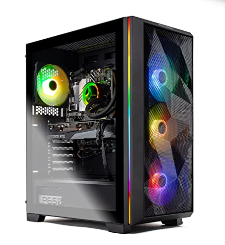 Skytech Gaming Chronos Gaming PC Desktop – AMD Ryzen 7 5800X 3.8 GHz, RTX 3080, 1TB NVME Gen4 SSD, 16G DDR4 3200, 850W Gold PSU, 360mm AIO, AC Wi-Fi, Windows 10 Home 64-bit