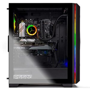 Skytech Gaming Chronos Gaming PC Desktop – AMD Ryzen 7 5800X 3.8 GHz, RTX 3080, 1TB NVME Gen4 SSD, 16G DDR4 3200, 850W Gold PSU, 360mm AIO, AC Wi-Fi, Windows 10 Home 64-bit