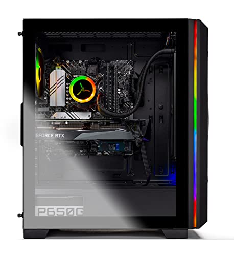 Skytech Gaming Chronos Gaming PC Desktop – AMD Ryzen 7 5800X 3.8 GHz, RTX 3080, 1TB NVME Gen4 SSD, 16G DDR4 3200, 850W Gold PSU, 360mm AIO, AC Wi-Fi, Windows 10 Home 64-bit