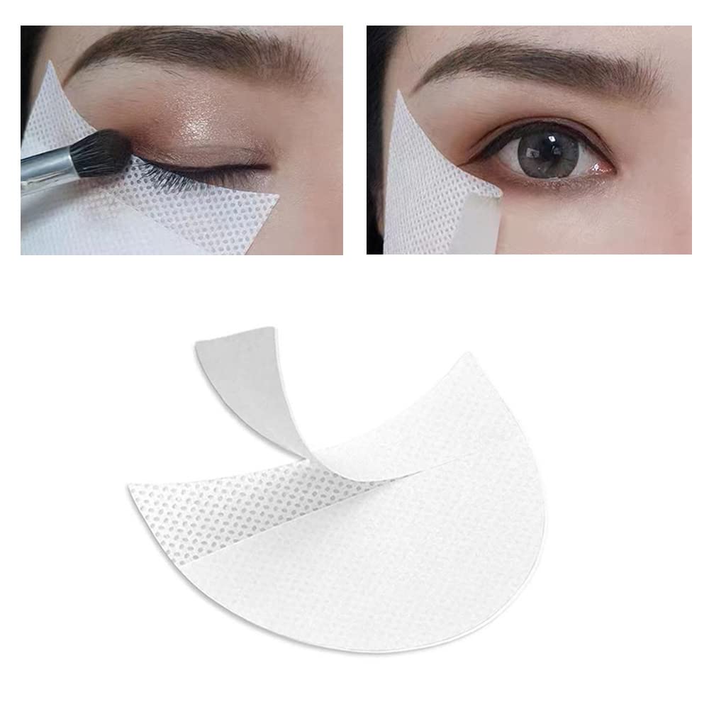 ForSewian 200 Pcs Eyeshadow Shields, Professional Lint Free Eye Pad Under Patches - Prevent Makeup Residue for Eyelash Extensions and Tinting Makeup