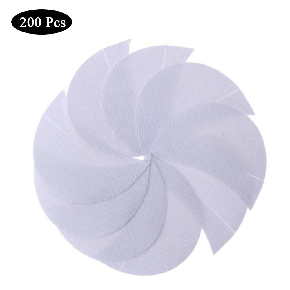 ForSewian 200 Pcs Eyeshadow Shields, Professional Lint Free Eye Pad Under Patches - Prevent Makeup Residue for Eyelash Extensions and Tinting Makeup