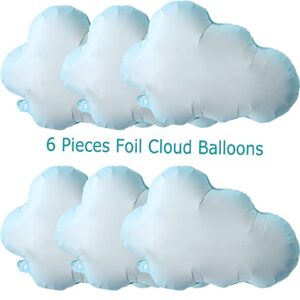 YuBoBo 42PCS Foil Cloud Balloons And Latex Balloon Baby Shower Decorations For Girl And Boy, Happy Birthday Balloon,Romantic Anniversary Decorations Wedding Decor Kids' Party And Graduation Party