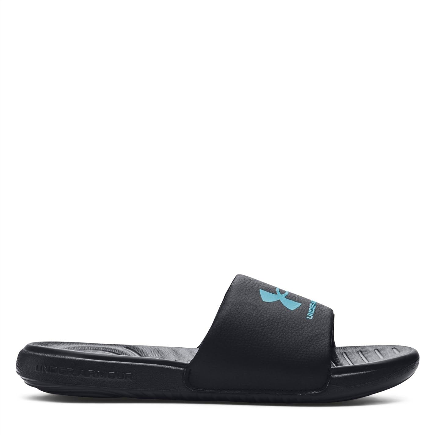 Under Armour Boys' Ansa Fixed Strap, (009) Black/Black/Blue Surf, 11K, US