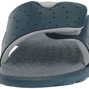 Under Armour Women's Ignite Pro Graphic Slide, (400) Static Blue/Static Blue/Gray Mist, 8, US