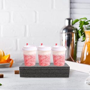 2pcs Milk Tea Drink Cup Holder Foam Cup Holder Foam Drink Holders Coffee Cup Carrier Whiskey Glass Server Car Items Cup Carrier Tray Takeout Cup Juice Glass Pearl Cotton re-usable