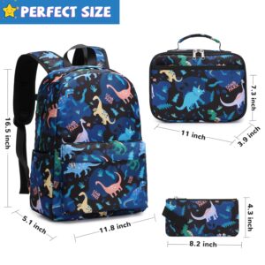 Soehipee Backpack for Kids, Preschool Backpack for Kids Boys, Toddler Kindergarten School Bookbag Set with Lunch Box and Pencil Case