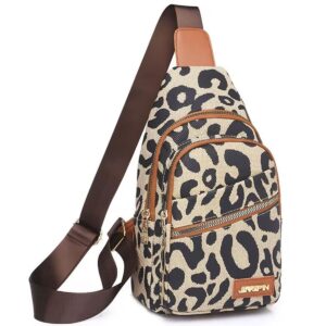 iagom sling bag for women crossbody bag, chest bag fanny packs sling backpack with zip anti theft pocket for hiking travel