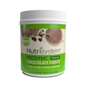 nutrisystem prosync chocolate meal replacement protein shake mix - 14 servings