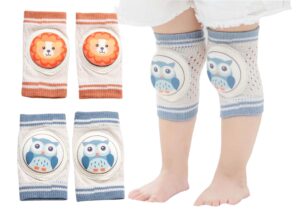 sheliky baby knee pads for crawling toddlers crawling knee protectors crawling anti-slip knee safety protective cover 2 pack one size
