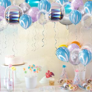 Cheerland Iridescent Balloon bouquet Holographic Party Decorations Birthday Balloon Arch Bachelorette Bridal Baby Shower Graduation Christmas New Year Party Supplies