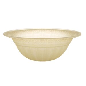 aspen creative amber 23095-01a transitional style replacement torchiere glass shade, 6" height x 15-3/4" diameter