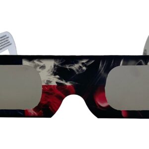 Solar Eclipse Viewing Glasses, Made in the USA, ISO-CE Certified 2 Pack THE TEXAS 2'CLIPSE