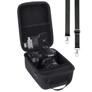 co2crea hard travel case replacement for canon eos rebel t7 t8i t100 dslr camera 18-55mm lens